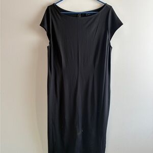 Lane Bryant Classic Black Midi Dress